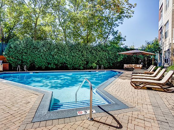 Sparkling outdoor swimming pool