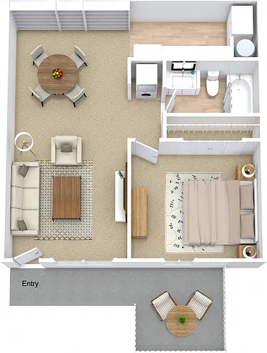 Floor plan One Bedroom