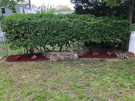 Mid right flower bed