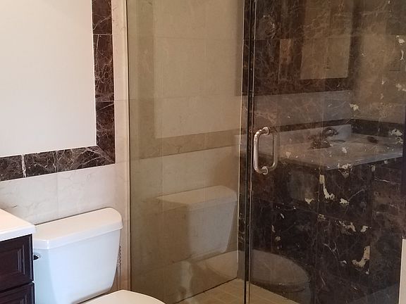 Glass shower in master bath