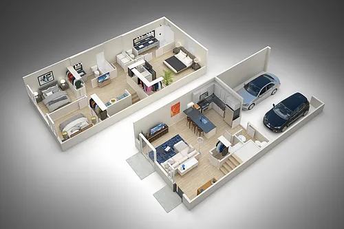 Floor plan 3 Bed/2.5 Bath