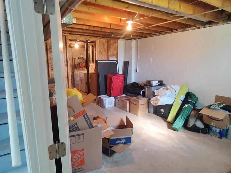 Large basement storage area