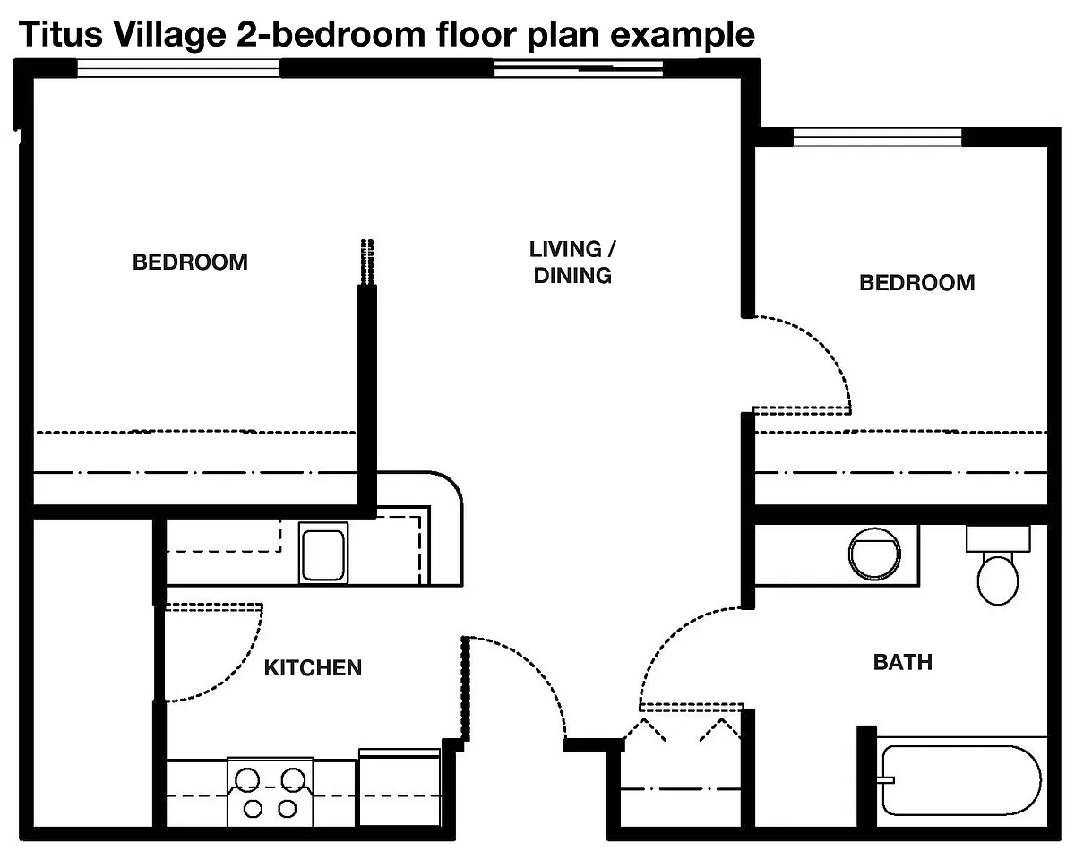 Floor plan 2-Bedroom
