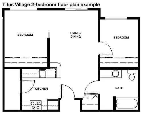 Floor plan 2-Bedroom