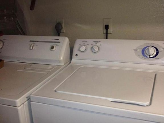 No warranted but washer-dryer provided along with stove, refrigerator, dishwasher & counter microwave
