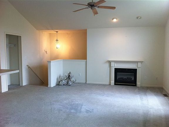Living room with fireplace