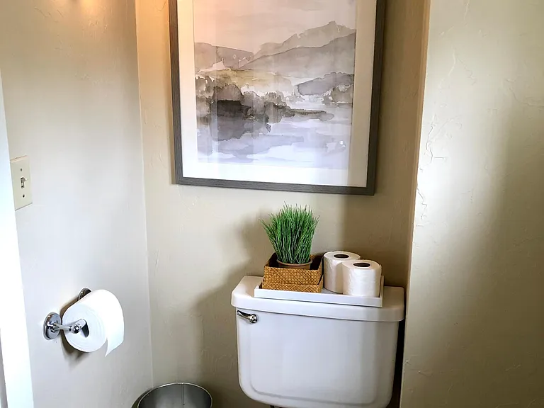 Upstairs loft half bath.