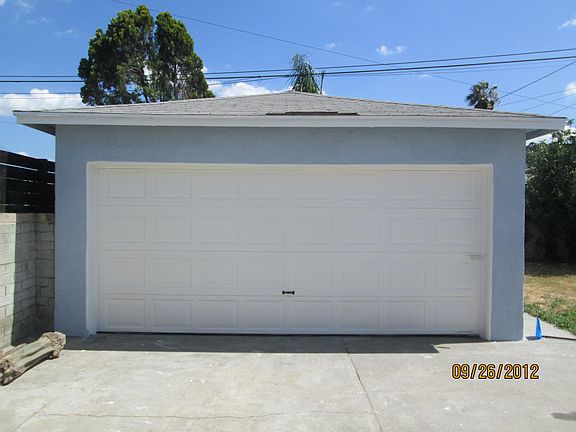 Detached two car garage