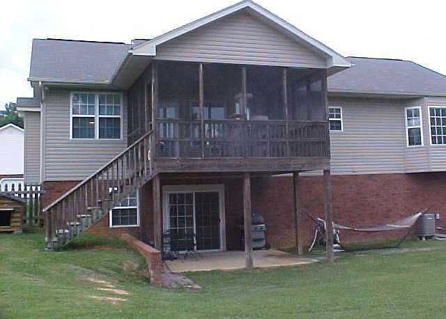 Screened deck and lower patio