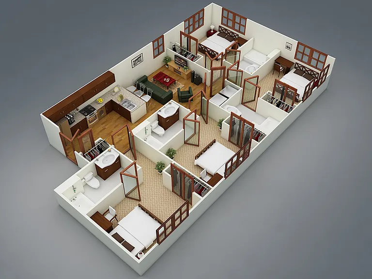 Metro Park East - MOD 11 - 4 Beds - 4 Baths - 315 Sq. ft.