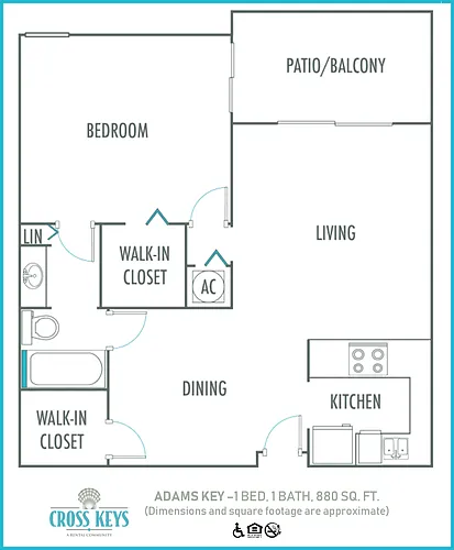 Floor plan ADAMS KEY - CROSS KEYS