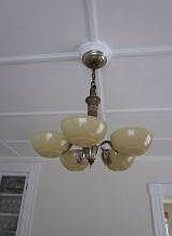 Original Chandelier in dining