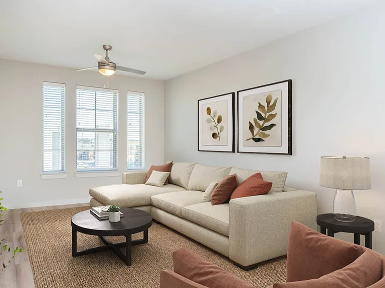 Living Room with Hard Surface Flooring