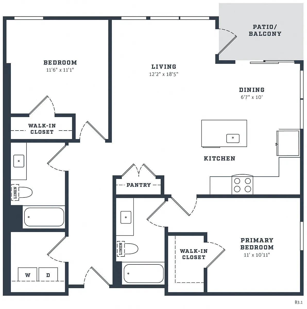 Floor plan B3
