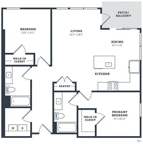 Floor plan B3