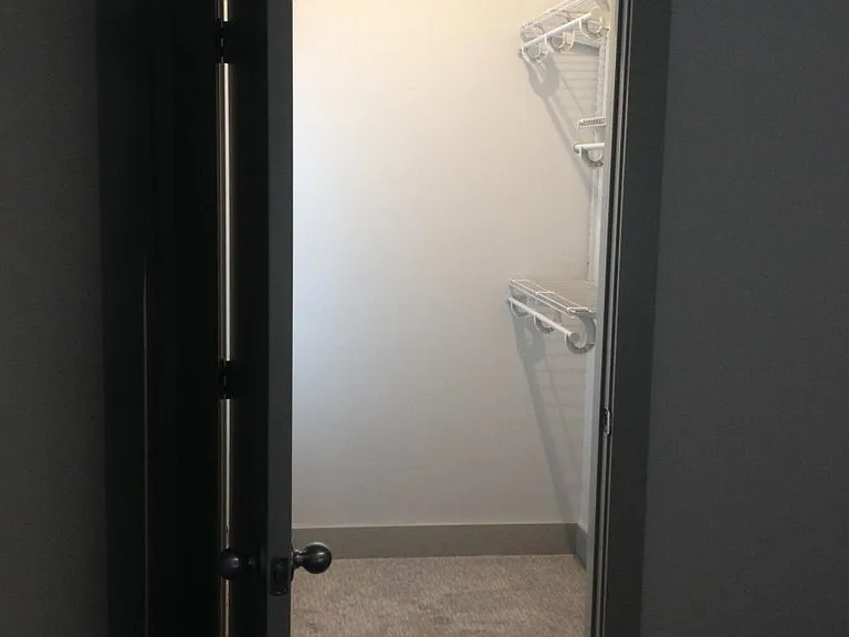 Spacious walk-in closet