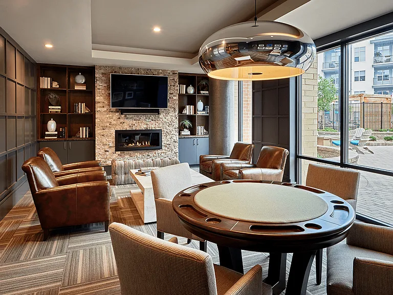Game Lounge with Card Table