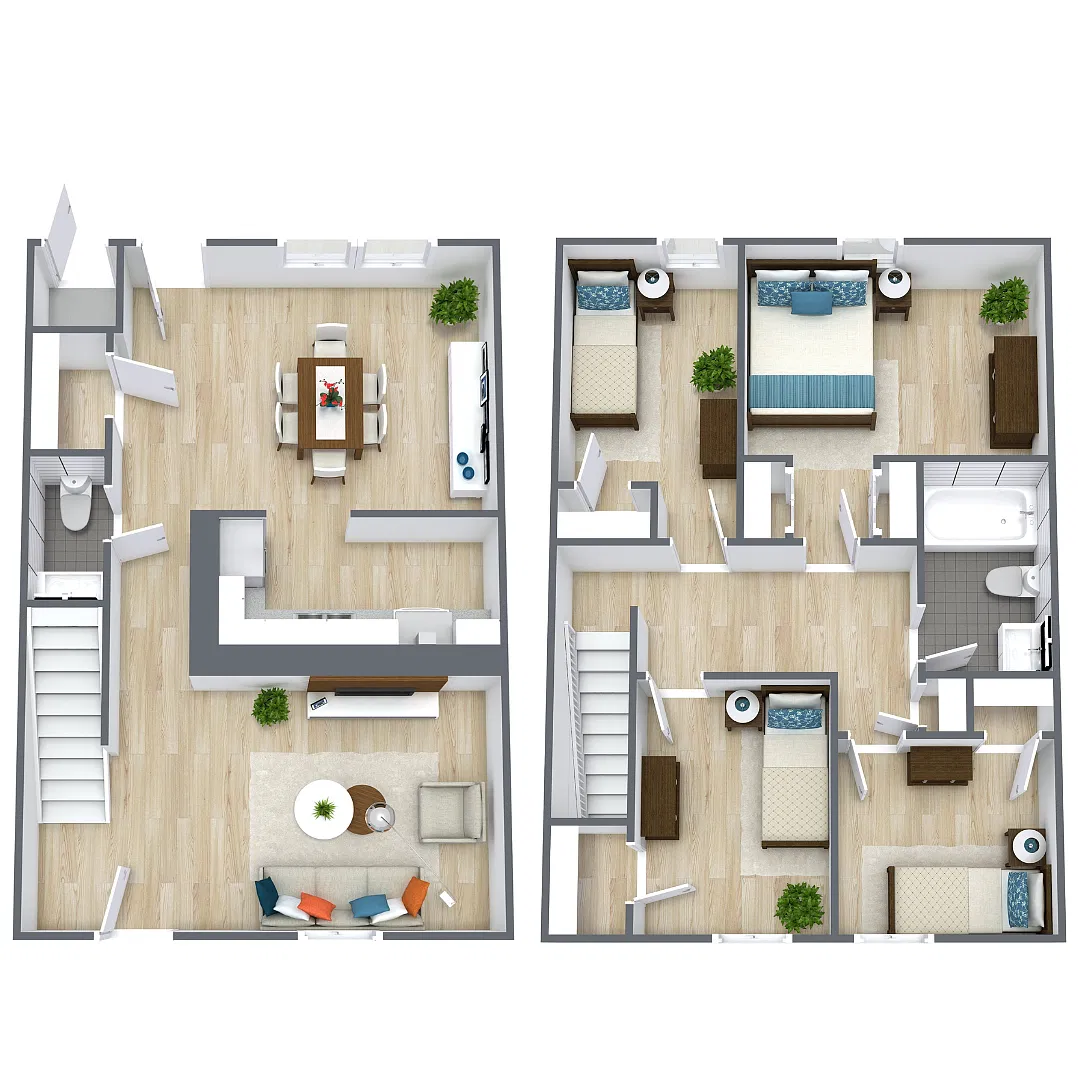 Floor plan 4/1.5