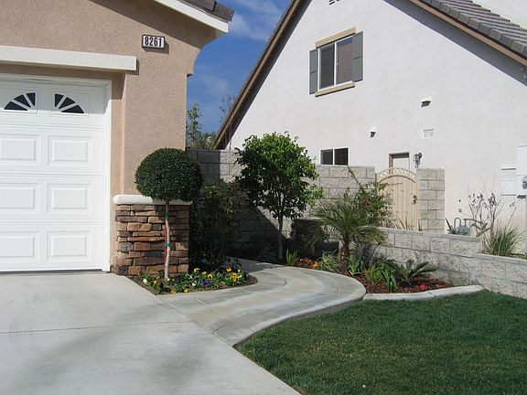 New Cement walk way to side yard
