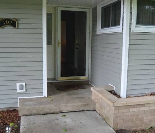 The front porch is covered so weather won't be an issue for anyone coming to visit.