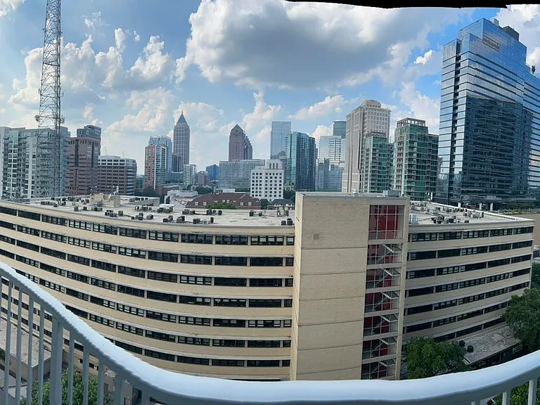 Daytime panoramic view from the balcony