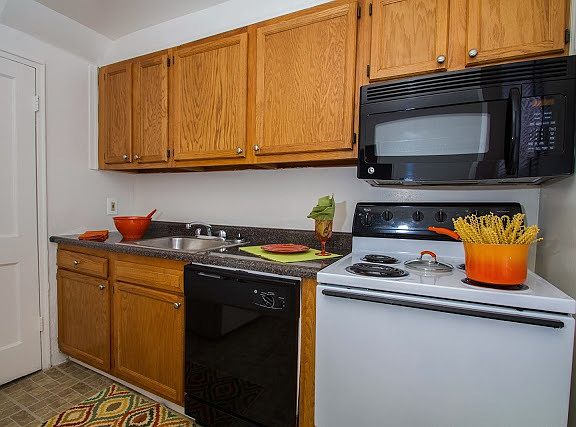 Kitchen - With Stove, Dishwasher & Microwave