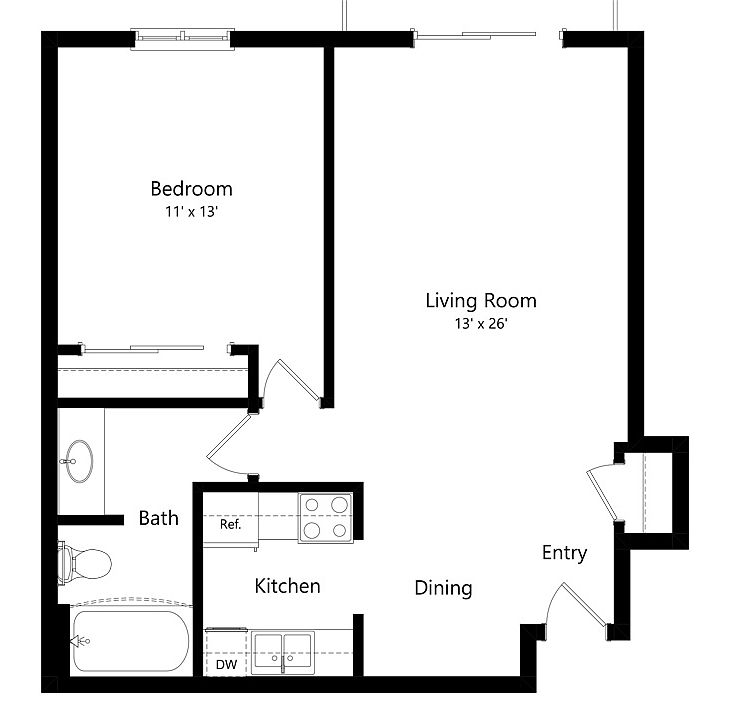 Poplar with Patio/Balcony | Valley View Apartments | Apartments in Madison, WI Poplar with Patio/Balcony | Valley View Apartments | Apartments in Madison, WI
