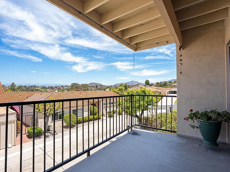Views of the Highland Valley mountain range to the North East of the covered patio.