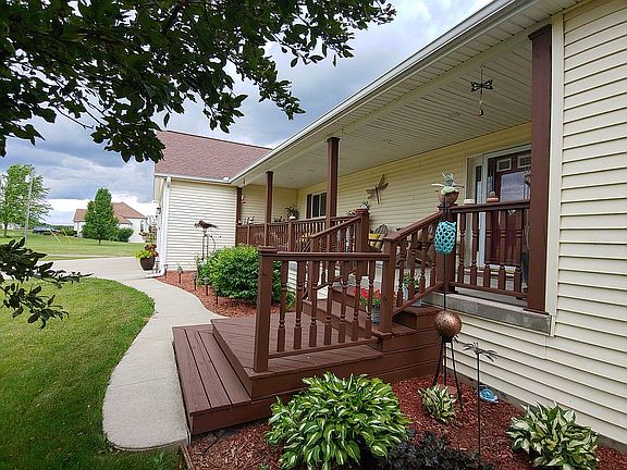 Front porch & gardens