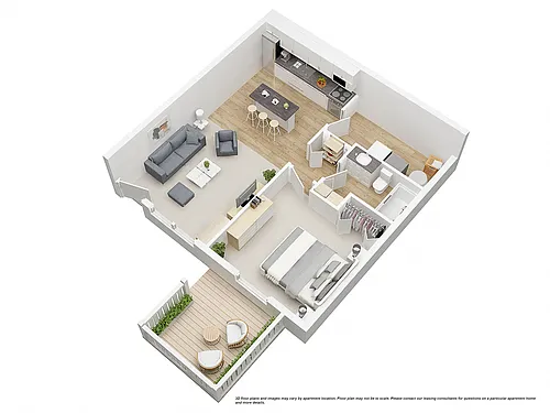 Floor plan 1 BED 1 BATH