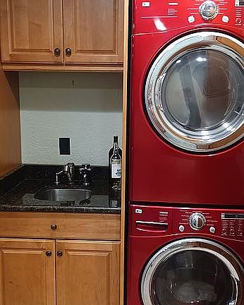 Laundry in kitchen