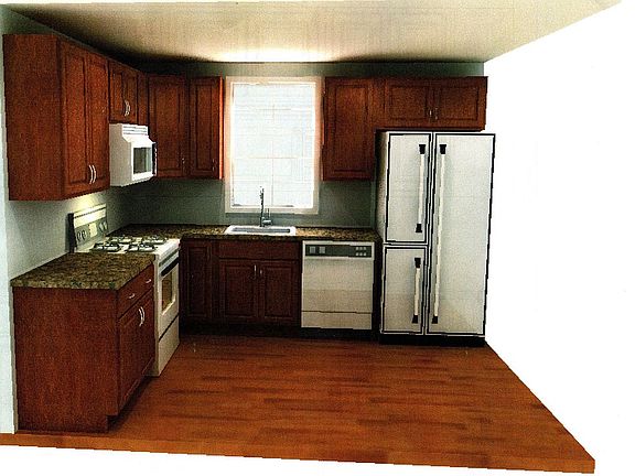 Drawing of Kitchen Cabinets