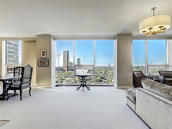This is the amazing view as you enter the apartment. View is to the Southwest overlooking Tanglewood.