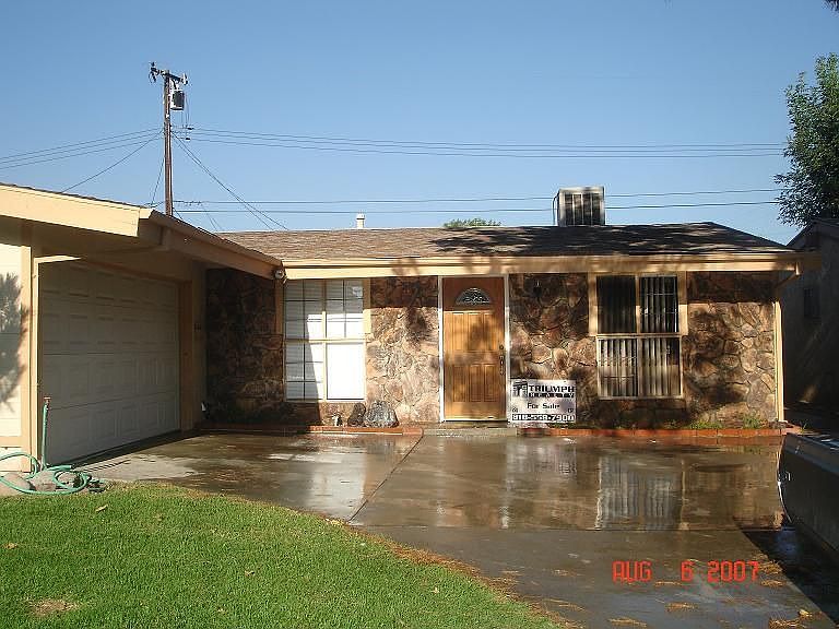 front of the house