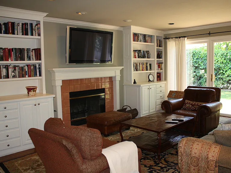 Family room when furnished