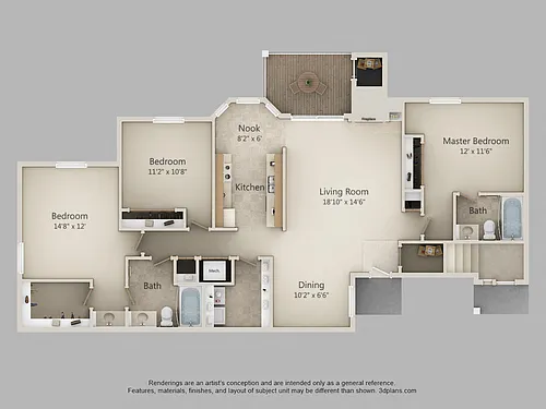 Floor plan 3A-Nickel Plate