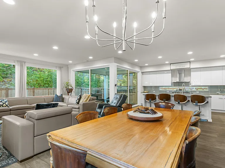 large custom table, seats 8