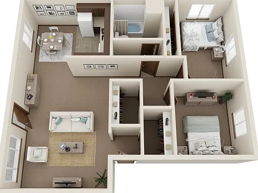 Two Bedroom, One Bathroom | Stone Point Apartments | Apartments in Menomonee Falls, WI Two Bedroom, One Bathroom | Stone Point Apartments | Apartments in Menomonee Falls, WI