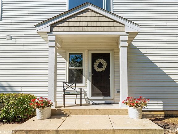 Private entrance on the side of the building