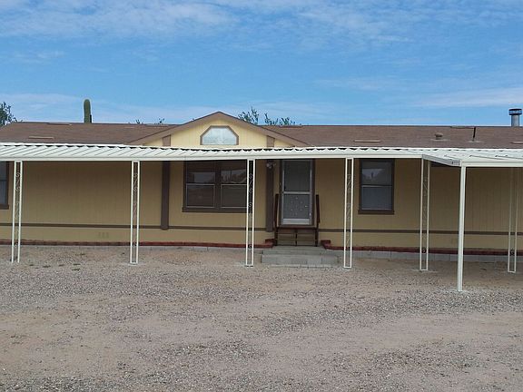 Covered front awning