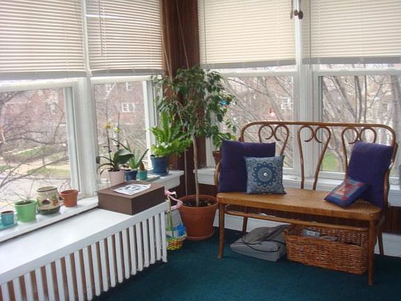 Old photo of sun room from a previous tenancy.