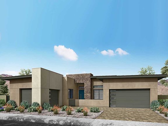 PLAN 2 - ELEVATION B DESERT TRANSITIONAL