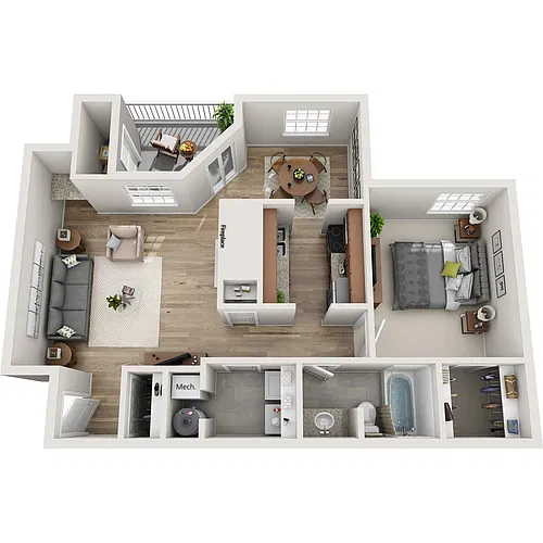 Floor plan 1B10