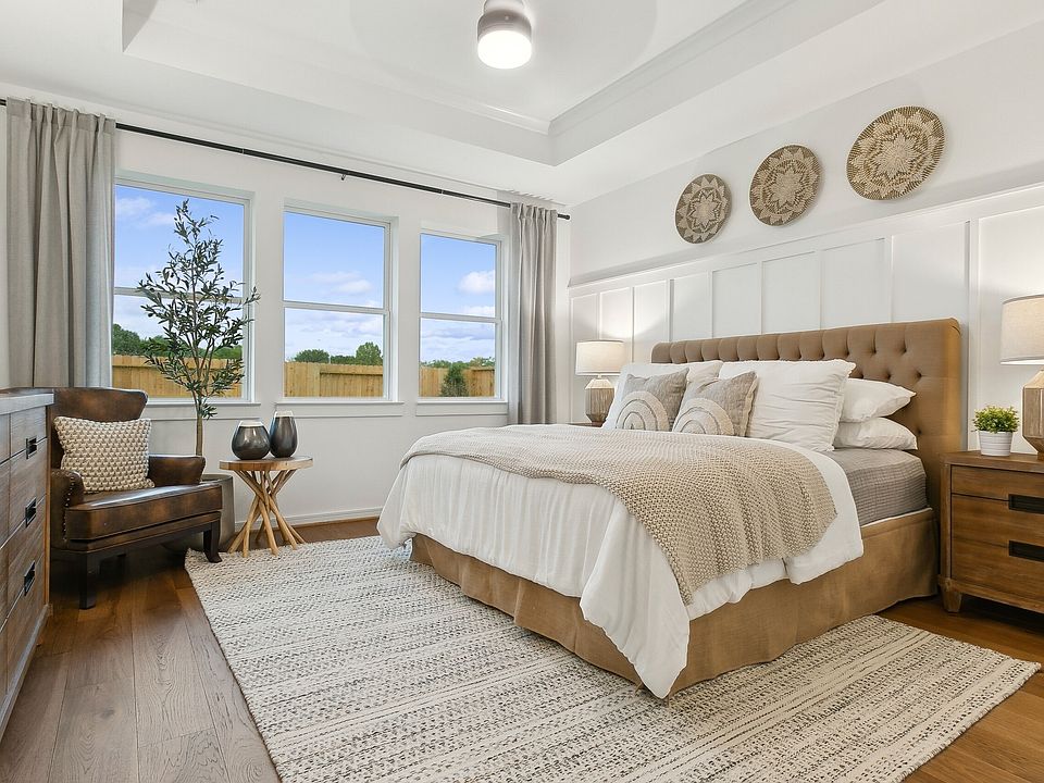 Primary suite with gorgeous flooring