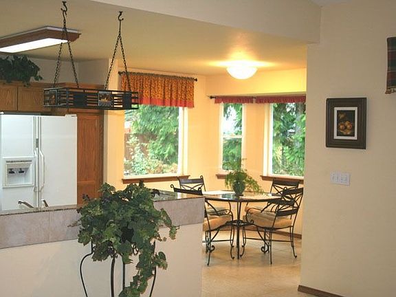 The dining area
