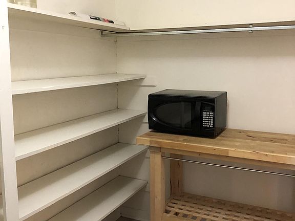 Walk in storage pantry