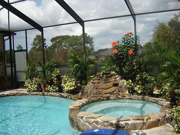 Pool, Waterfall, Spa 