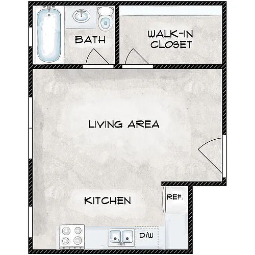 Floor plan Studio