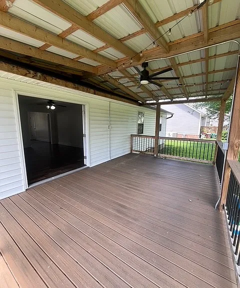 Covered back porch