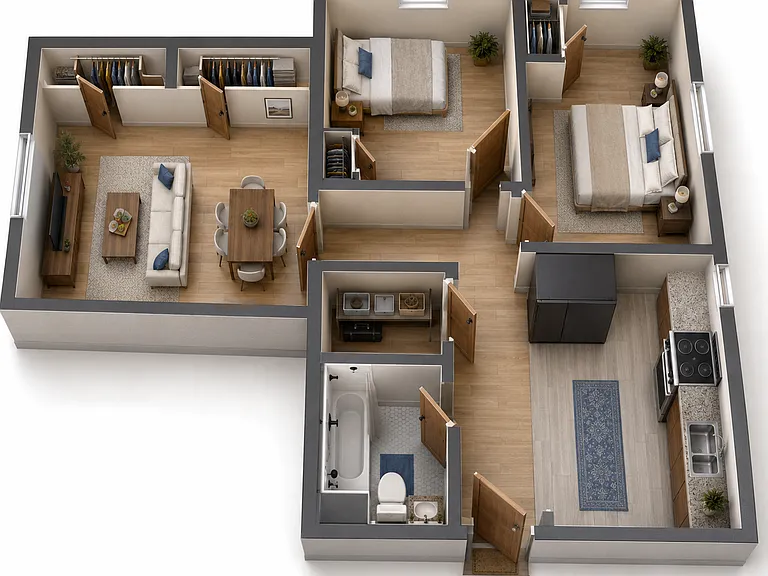 For illustration and reference purposes only. Dimensions, furniture, finishes, and layout details ar